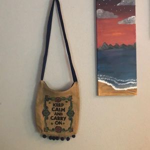 Keep calm carry on purse